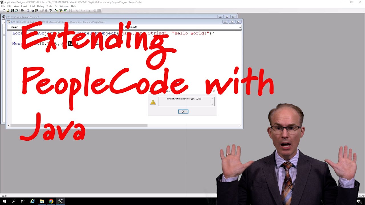 Extending Peoplecode With Java Youtube