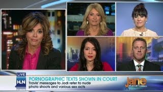Pornographic texts shown in court