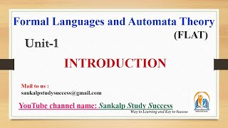 1.1 || Introduction of FLAT || JNTUH/JNTUK || 3-1 FLAT || CSE,IT