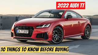 10 Things To Know Before Buying The 2022 Audi TT