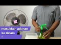 how to clean a fan without disassembling it