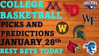 College Basketball Picks and Predictions January 28th Best Bets Today