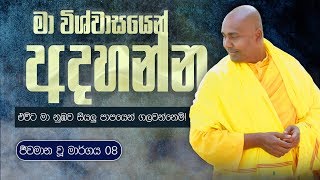 ජීවමාන වූ මාර්ගය 08  | මා විශ්වාසයෙන් අදහන්න, එවිට මා නුඹව සියලු පාපයෙන් ගලවන්නෙමි!