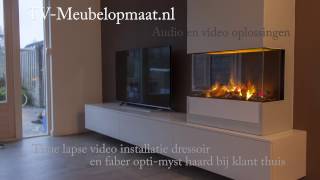 Time lapse montage dressoir en haard