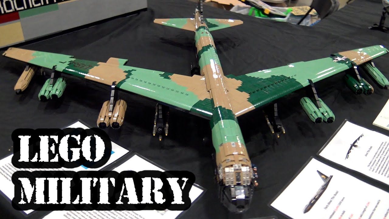 Giant LEGO Vietnam War B-52 Stratofortress Airplane - YouTube