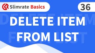 Slimrate Basics 36 delete item from list