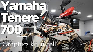 How to install GRAPHICS KIT high fender | Yamaha Tenere 700