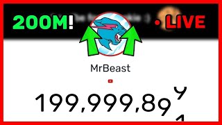 MrBeast To 200 Million Subscribers! (LIVE Sub Count)