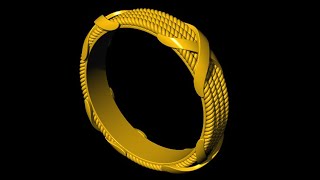 !! Bend ring !! #fulltutorial #rhinoceros #3ddesign #matrix9 #jewelrycaddesign #cad3d #ringdesign