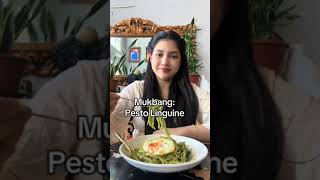 Atikah Suhaime || Mukbang pesto linguine 😍