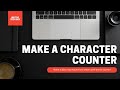 Character Counter using CSS and Javascript | Mini Project | 100% working