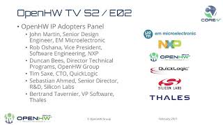 Register for OpenHW TV webinar on 18 February 2021 (S2 E2)