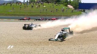 Rosberg And Hamilton Collide | Spanish Grand Prix 2016