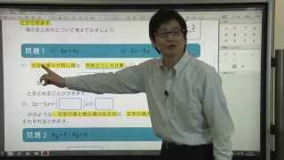 【解説授業】中1数学をひとつひとつわかりやすく。18 同じ文字をまとめよう