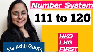 Lkg Worksheet| 111 to 120 Numbers | Prepep Worksheet |Number names | Maths Number Names |Number name