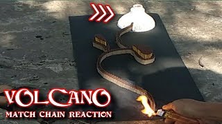 VOLCANO Match Chain Reaction Amazing Fire Domino
