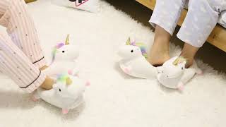 可愛獨角獸室內保暖拖鞋Cute Unicorn Slippers