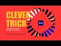 Clever Trick in After Effects to Create Complex 3D Motion Graphics. Adobe After Effects Tutorial.