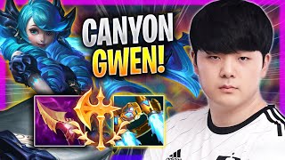 CANYON DOMINATING WITH GWEN! - DK Canyon Plays Gwen JUNGLE vs Viego! | Season 2023