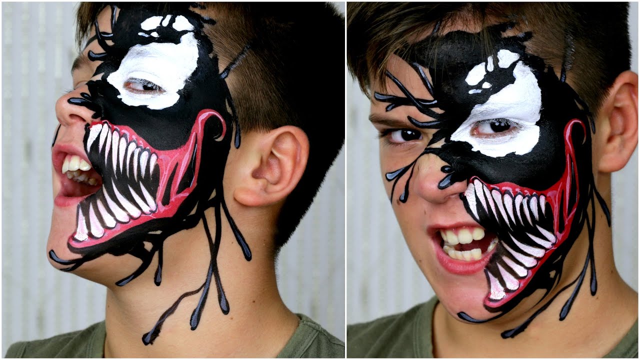 Carnage Spiderman Face Paint