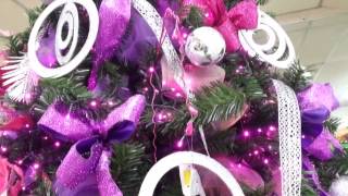 decoracion arboles de navidad 2024 color violeta parte 6 2025