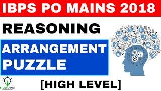 Reasoning Arrangement Puzzle High Level for  IBPS PO MAINS 2018 Exam