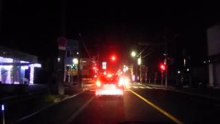 【車載動画】クリスマスの夜　総社の街を流してみた。