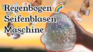 Regenbogen Seifenblasenmaschine basteln Bastelidee #basteln