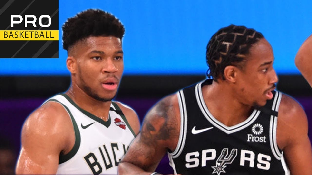 Milwaukee Bucks Vs San Antonio Spurs | Jul. 23, 2020 | 2019-20 NBA ...