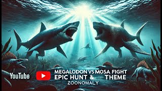 Megalodon vs Mosasaurus: Epic Hunt \u0026 Fight Zoonomaly Theme