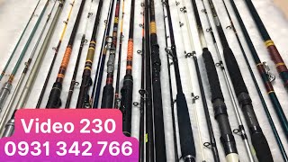 Cần Câu Nhật Bãi Mới Nhất : Lô Cần 2 Khúc, 3 Khúc Shimano, Daiwa, Olympic Giá Chỉ Từ 250k (Video230)