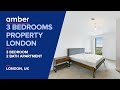 Room Tour | 3 Bedrooms Property London, London | Student Accommodation in UK | amber