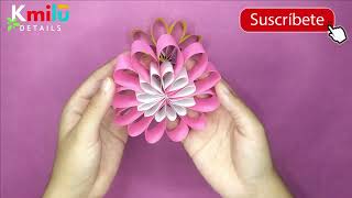 Como hacer flores de papel / flores de papel 🌺 How to make paper flowers