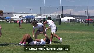 Gorilla Rugby vs  Rebel Black, U18 Elite, NAI Salt Lake 7's 2023