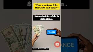 Steve Jobs Net Worth #youtubeshorts #youtube #ytshorts