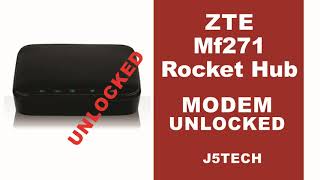 How to Unlock ZTE MF271 Rocket Hub Mifi / Modem