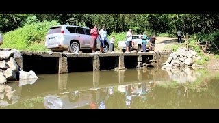 Fijian Minister for Infrastructure and Transport tours Navosa Highland roads.