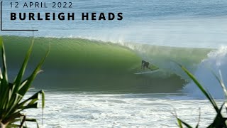 Surfing Perfect Gold Coast Waves - Tuesday 12 April 2022