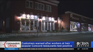 Customers Warned After Workers At 2 Popular Concord Restaurants Test Positive