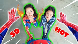 THESE SPIDER-GIRLS ARE SO HOT!! THEY FALL IN LOVE WITH SPIDER-MAN (Romantic Love Story ParkourPOV)