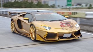 【辰巳PA】スーパーカー加速サウンド／Supercars sound in Japan. Aventador, Gallardo, R8, M4 and more!