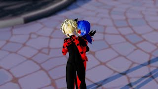 MMD Miraculous Chat Noir X Ladybug Kiss