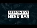 Responsive Menu Bar with flexbox | CSS Flexbox Tutorial