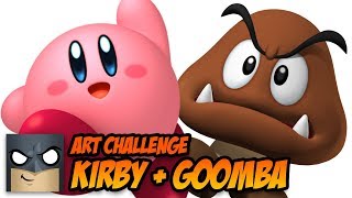 ART CHALLENGE | Kirby + Goomba Fusion