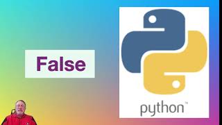 Python keyword video reference: FALSE