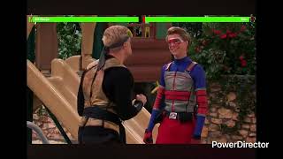 Henry Danger (2014) Kid Danger vs Drex with healthbars REMAKE
