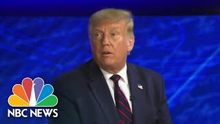 Trump Defends Coronavirus Response At Town Hall | NBC Nightly News