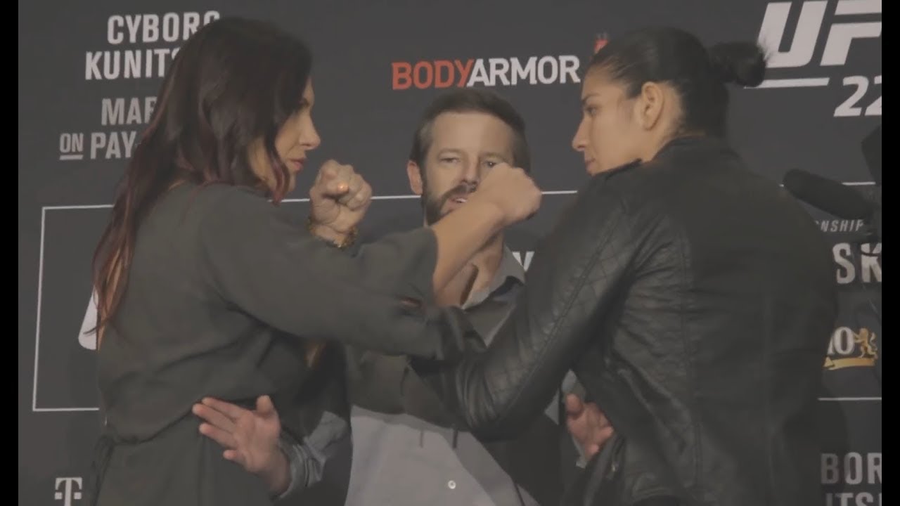 Cat Zingano Vs. Ketlen Vieira - Media Day Face-Off - (UFC 222: Cyborg ...