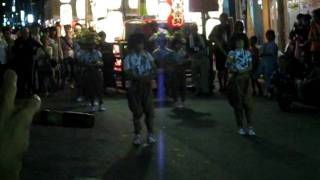 【2009年】京都祇園祭：宵山・「四条傘鉾」棒振り踊り