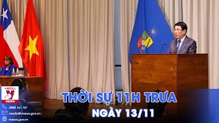 Thời sự 11h trưa 13/11. Chủ tịch nước Lương Cường thăm và phát biểu chính sách tại Đại học Chile